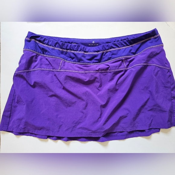 Athleta 2x Purple Athletic Skirt Mini - Picture 1 of 8